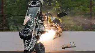 IndyCar - 2015 Indianapolis 500 - Crash Compilation (No Music)