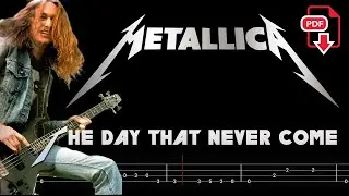 Metallica - The Day That Never Comes (🔴Bass Tabs | Notation) 