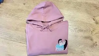 Photo brodée sur sweat
