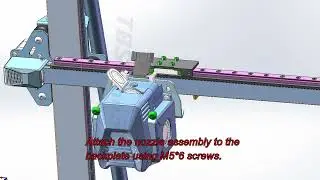 ELEGOO Neptune 3 MAX X Axis Upgrade Linear Rail Installation Guide Animation Version