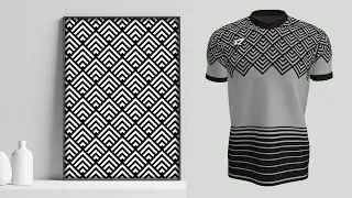 How to Use Geometric Pattern for Poster Design and Jersey Design with CorelDraw 2019