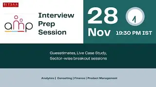 BITSAA AMP - Interview Prep - November 2021