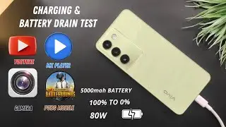 Vivo Y100 Battery Drain & Charging Test | 5000mah | 100% To 0% | 80W | Flash Charging | ⚡🚀🔥 |