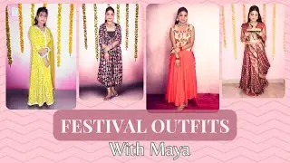 Festival indian Outfit Ideas 😊🪔| #themayavlog #dewali
