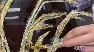 КАРТИНА ИЗ ЭПОКСИДНОЙ СМОЛЫ СВОИМИ РУКАМИ/ЗОЛОТОЕ ДЕРЕВО
