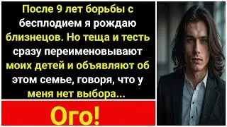 После 9 лет бесплодия рождаю близнецов, но теща и тесть сразу переименовывают детей и говорят...