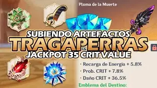 ✅ SUBIENDO ARTEFACTOS modo DIOS✨- Tragaperras I | Genshin Impact