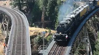 Big Boy 4014 in the Feather River Canyon (Day 8) Portola, California to Roseville, California