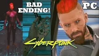 CYBERPUNK 2077 PC BAD ENDING - V SACRIFICE & JOHNNY LEAVES NIGHT CITY! (No Commentary)