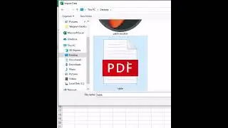 How To Get Table From Pdf to Excel Sheet | Excel Tutorial #shorts