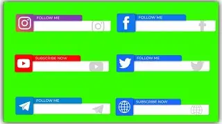 Trending Lower Thirds Animation Green Screen Video | Trending Lower Thirds Animation | Lower Thirds