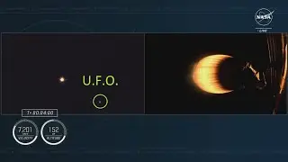 Unknown Flying Object during Nasa live stream?
