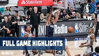 Dereck Lively II (16 points) Highlights vs. San Antonio Spurs | 10/25/2023