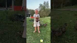 Наше 1 сентября: Все пошли в школу, а Сан Саныч поймал дикую утку 🤣