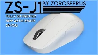 ZS-J1 Asymmetric 3D Printed Mouse biased toward Claw Grip Overview, Instructions, Explanation