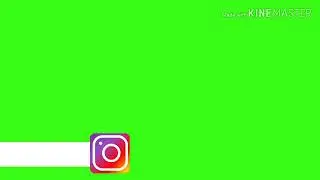 Instagram Animation in green screen for youtube||No copyright