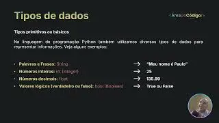 Tipos de Dados em Python - Curso Python 🐍