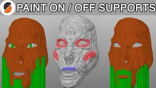 Paint On (or Off) Supports using PrusaSlicer 2.3.0 alpha / Printing Sishir's Mask!