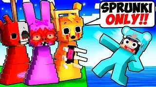 ONE SPRUNKI on a EVIL SPRUNKI ONLY Island!