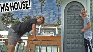 KNOCKING ON JUSTIN BIEBERS DOOR!