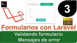 03 - Validar Formulario con Laravel- Mensajes de error
