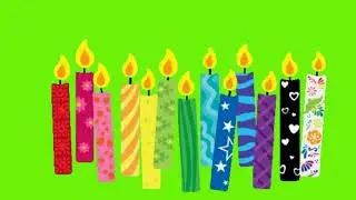 🕯amazing candles animation green screen🟢 videos🎥