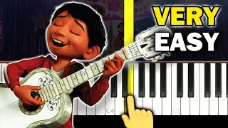 COCO - Un Poco Loco - VERY EASY Piano tutorial