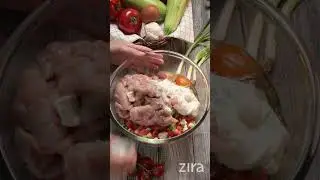 Запеканка с кабачками и курицей
