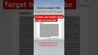How to make UML diagrams with chatgpt? 