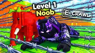 Starting Over as NOOB with OP SECRET in Crawl For Brainrot! (Roblox)