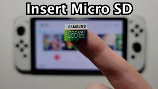 Nintendo Switch OLED: How to Install Micro SD Card & Redownload Games!
