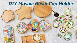 DIY Mosaic Resin Cup Holder