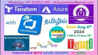 Terraform with Azure Devops - Tamil - New Live Online batch - From 4th Aug 2024