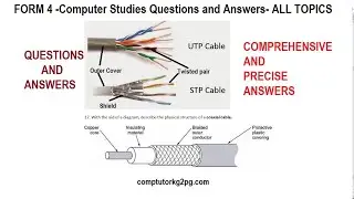Form 4 Computer studies | All topics Question and Answers | Comprehensive and precise answers |