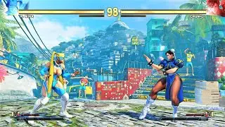 R. Mika vs Chun-Li (Hardest AI) - Street Fighter V
