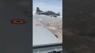 Çad Hava Kuvvetleri tarafından kullanılan TUSAŞ üretimi Hürkuş temel eğitim uçağı. #shorts