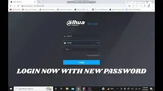 dahua DVR/NVR admin password change