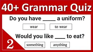 Test Your English #2 | 40+ Quiz | English Grammar Test