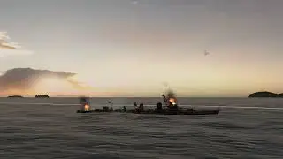 Мир кораблей (World Of WarShips).Линкор Корнилов+подв.лодка С1