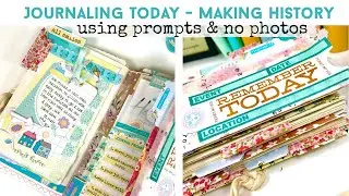 JOURNALING USING PROMPTS & NO PHOTOS | DIY Junk Journal
