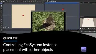 VUE: Controlling EcoSystem instance placement with other objects