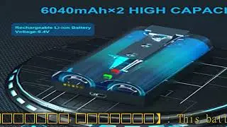 2 Packs 6040mAh Rechargeable Battery and Dual USB Charging Station Compatible with Ring, for Video