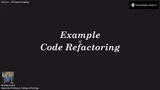 Code Refactoring Example