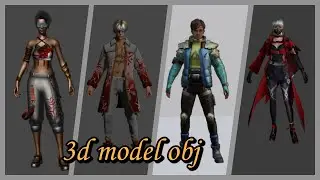 Nairi 3d model free fire | Blender