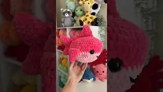 let’s crochet a jumbo no-sew shark! #crochet #shark