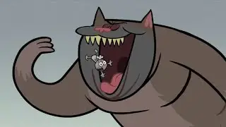 Giant cat eats mice (YC)