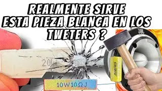Para que sirve la pieza blanca de los tweters