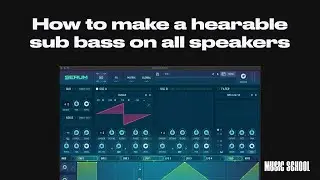 Hearable sub bass on all speakers in Ableton Live