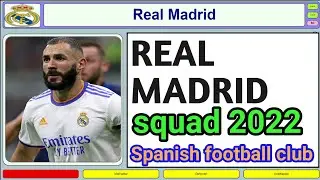 real madrid squad 2021/22 | real madrid squad 2022 | real madrid players 2022 | la liga players