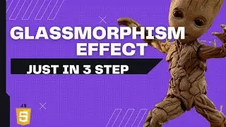 How to make Glassmorphism Effect  using  javascript | Glass hover effect using javascript